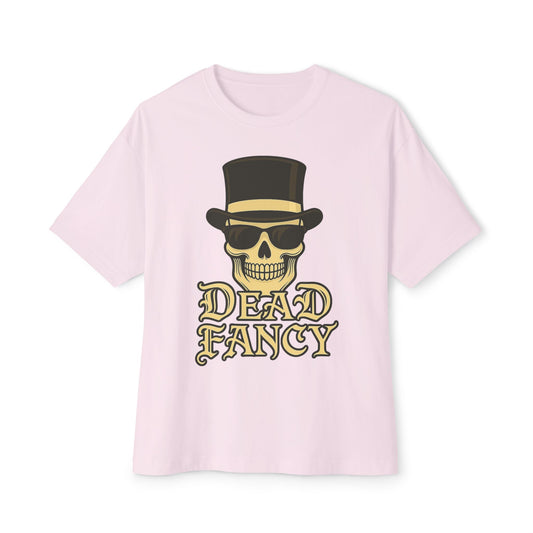 Dead Fancy Skull Design - Oversized Boxy Tee
