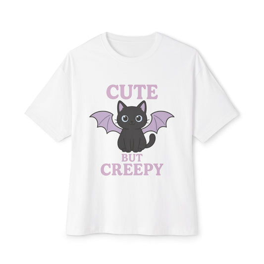 Cute but Creepy Cat Oversized Tee