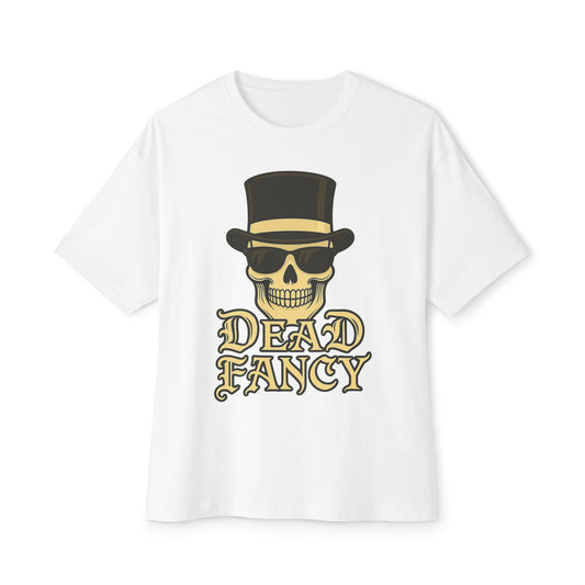 Dead Fancy Skull Design - Oversized Boxy Tee